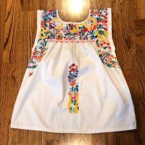 Mi Golondrina Hand-Embroidered Top, Size M